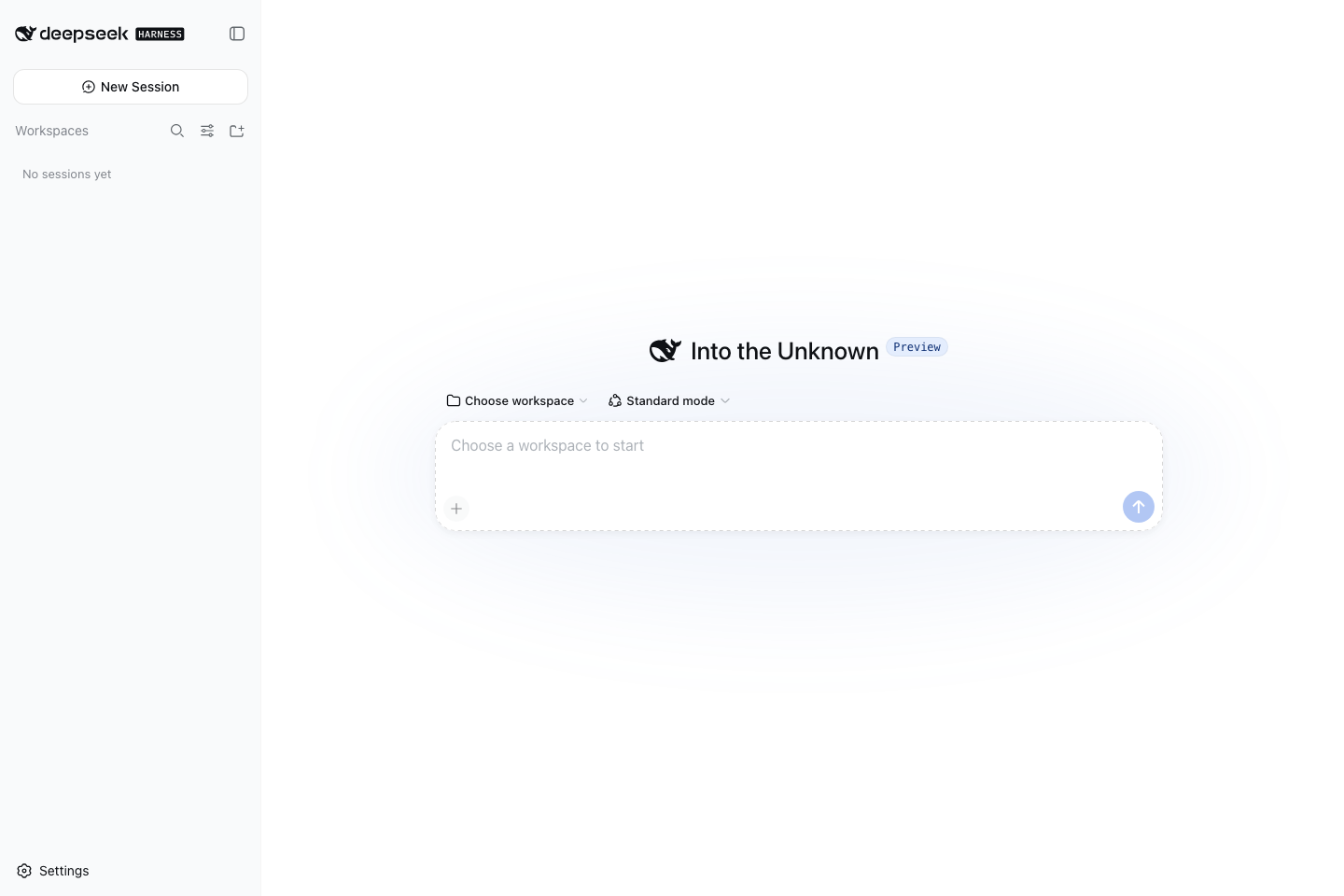 DeepSeek Harness Web UI running from this image