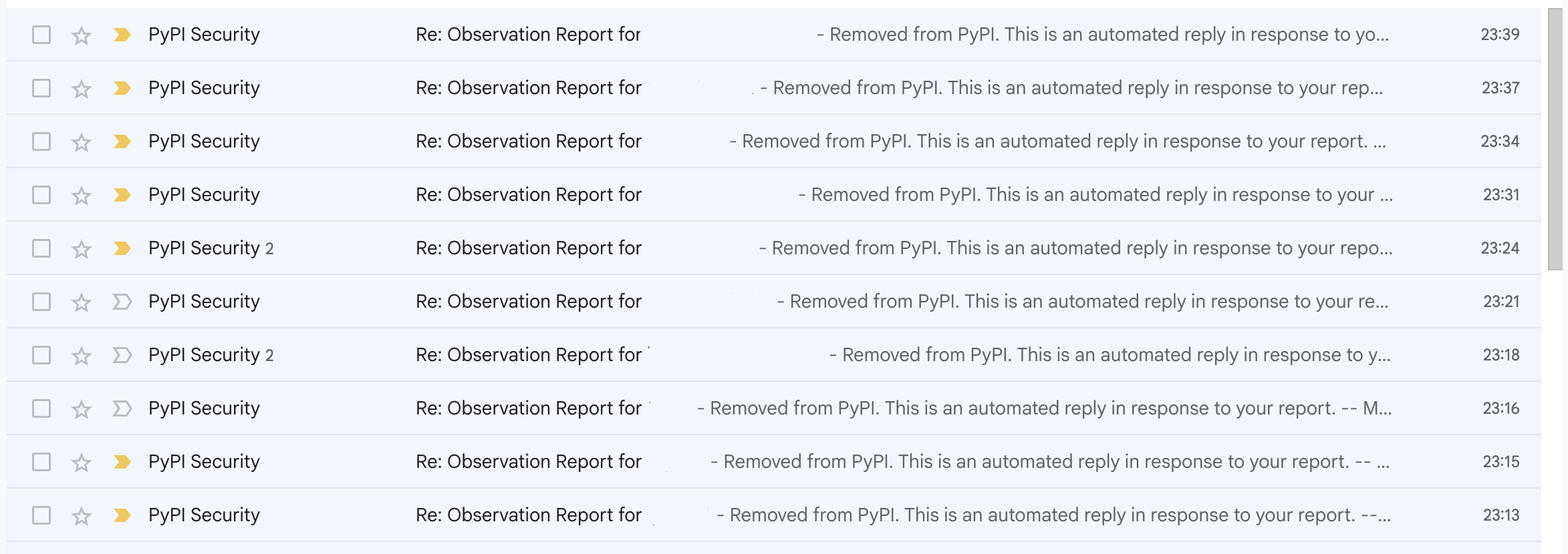 PyPI security