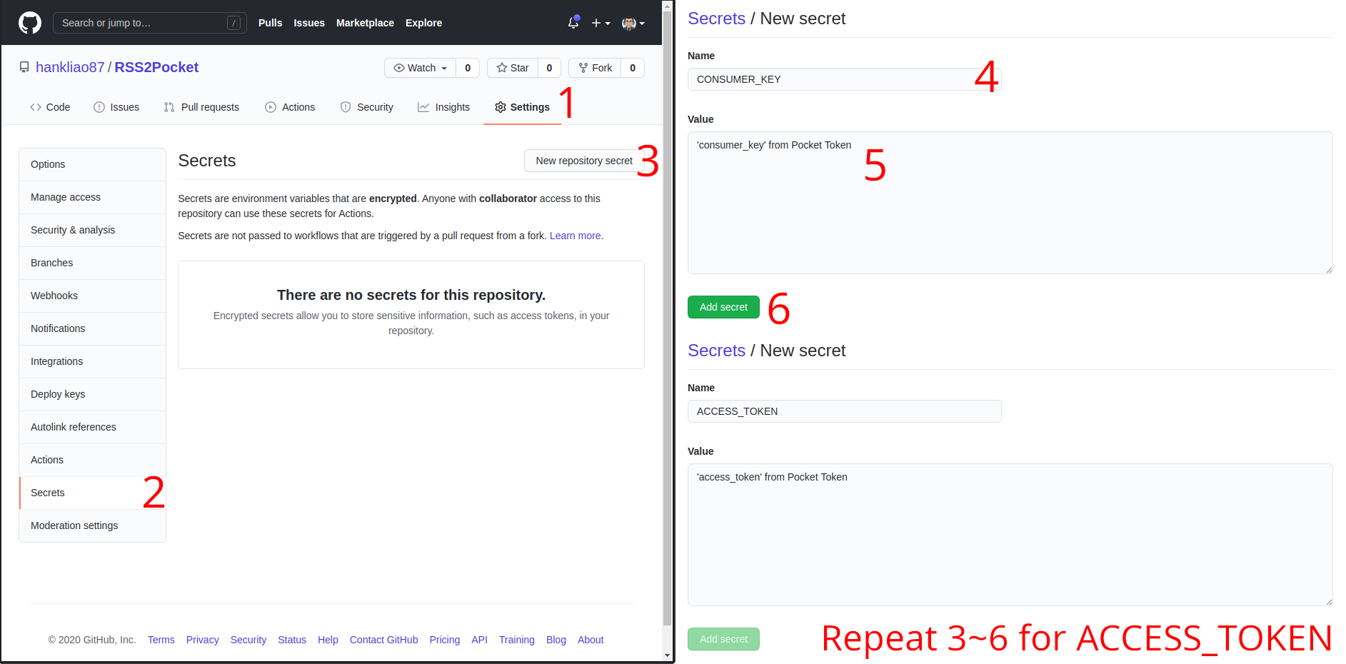 GitHub Action Step 3