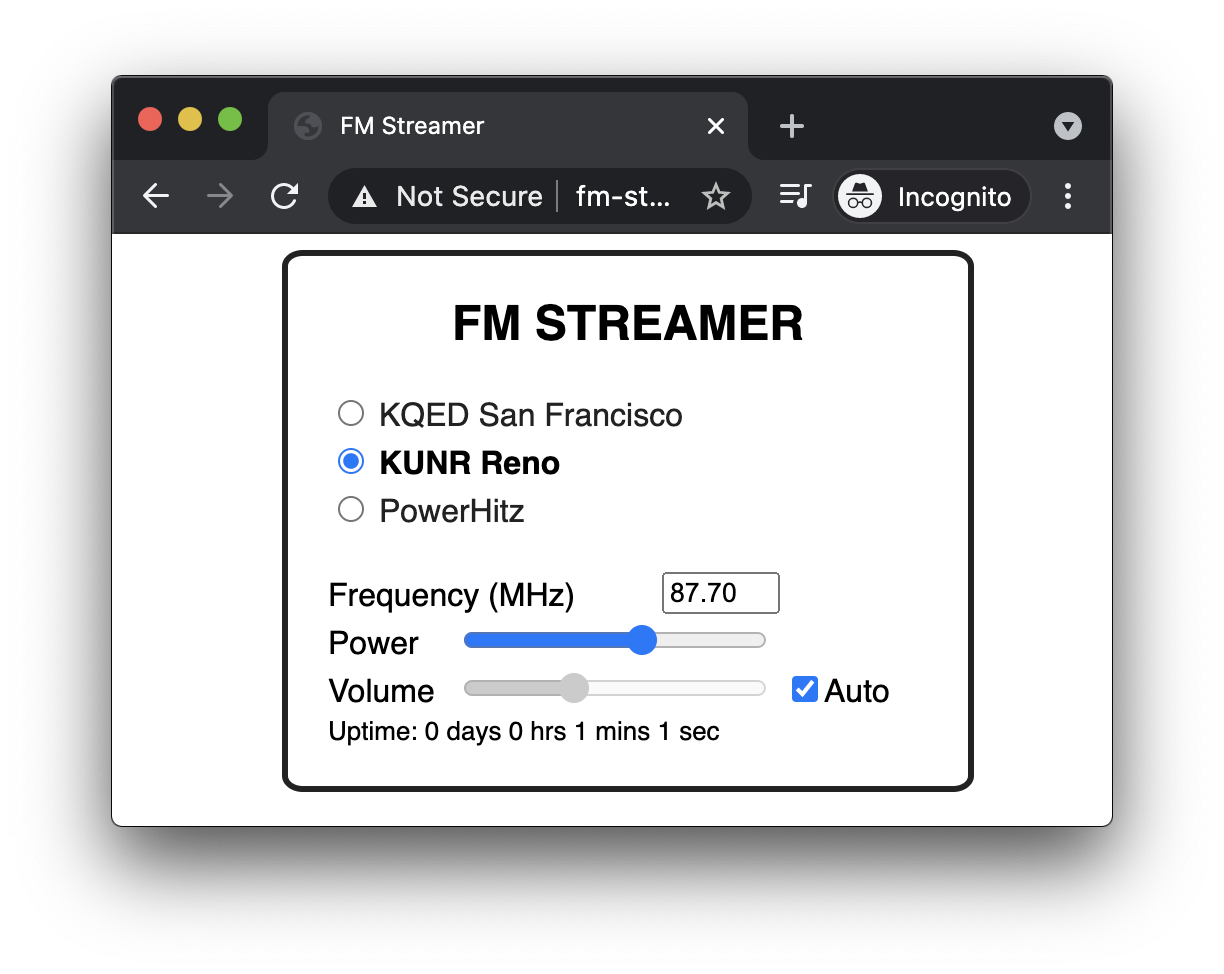 FM流媒体播放器