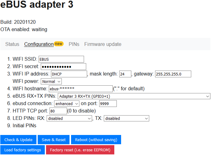 Web Configuration