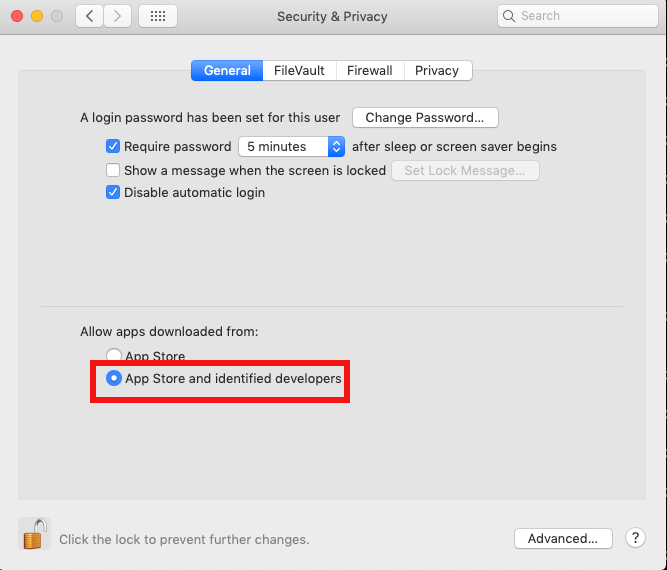 Autoriser macOS
