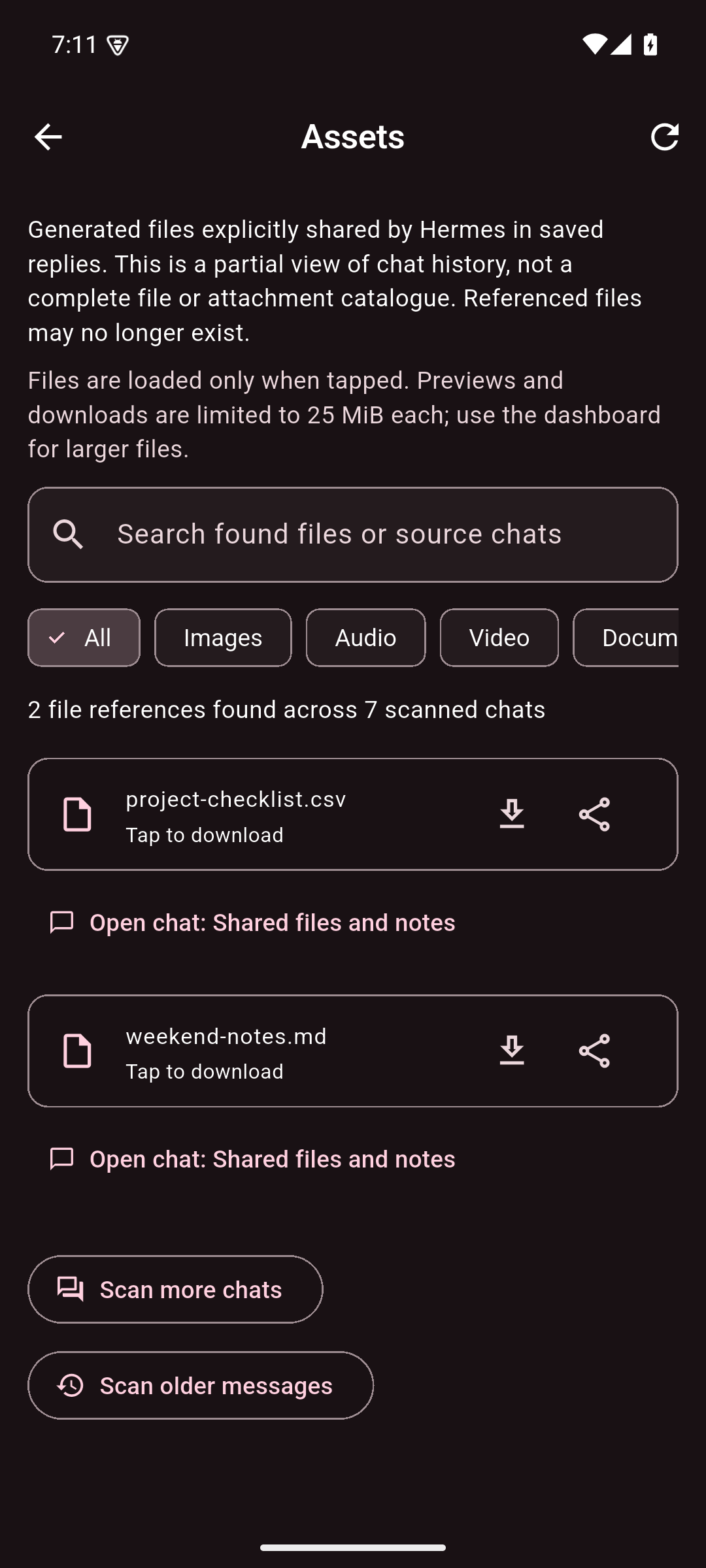 Assets in the Pink · dark theme