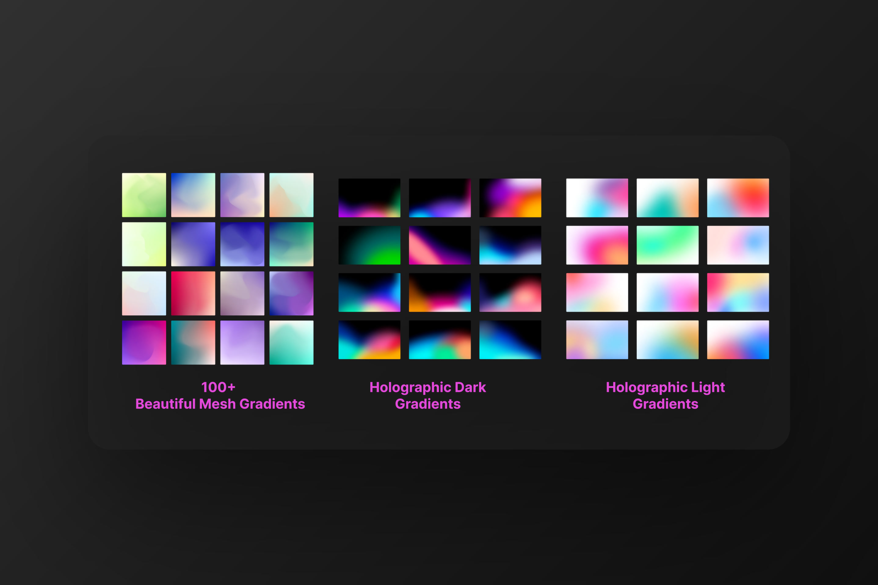 Gradient background presets in AppShots