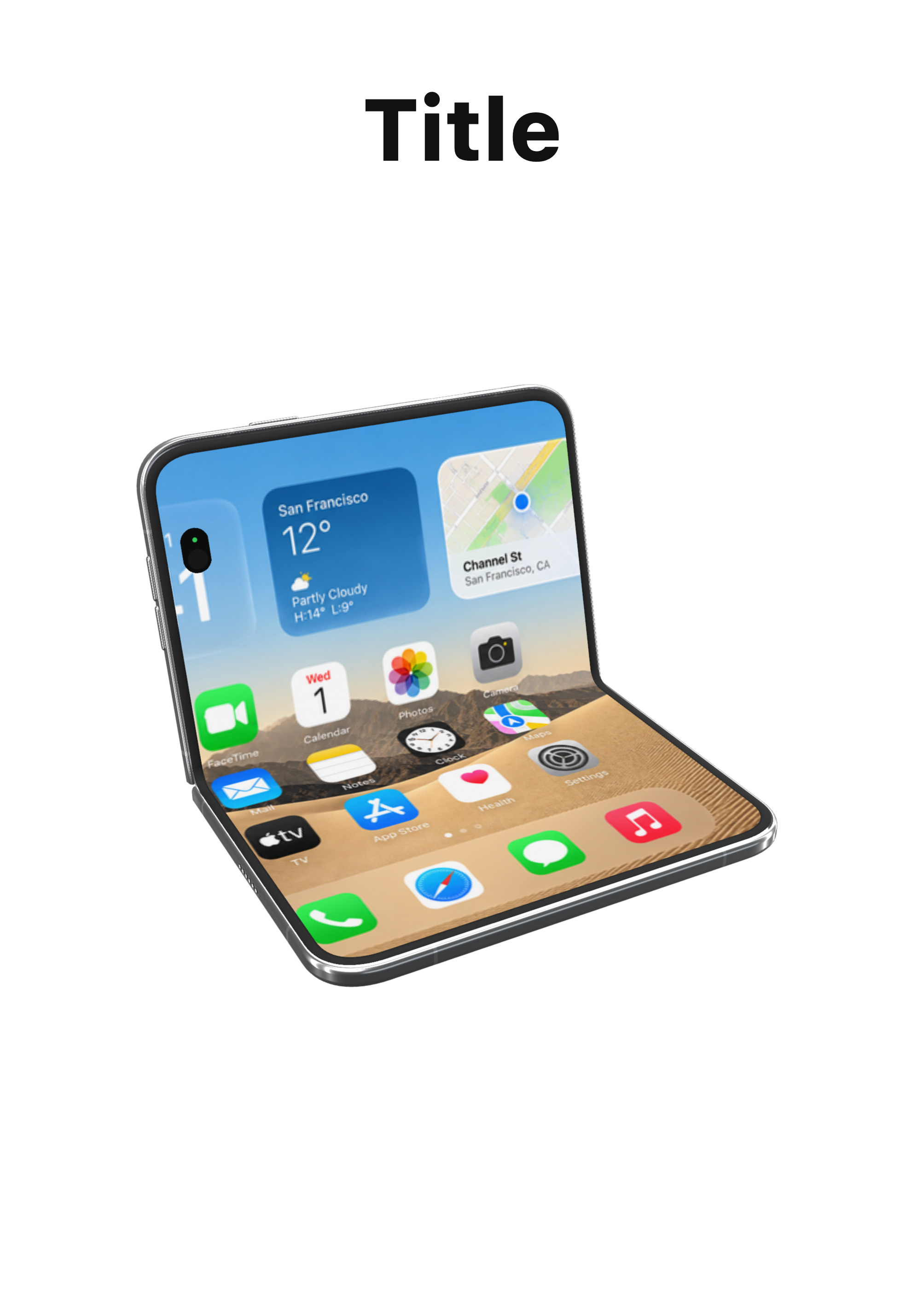 iPhone Duo inner-display Store screenshot with the device folded