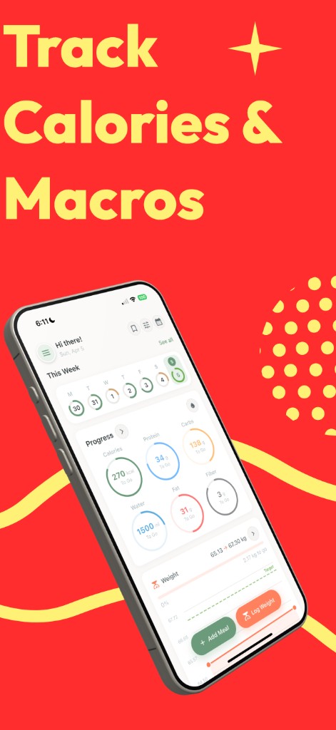 Track calories and macros