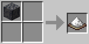 1 basalt block makes 1 saltpeter