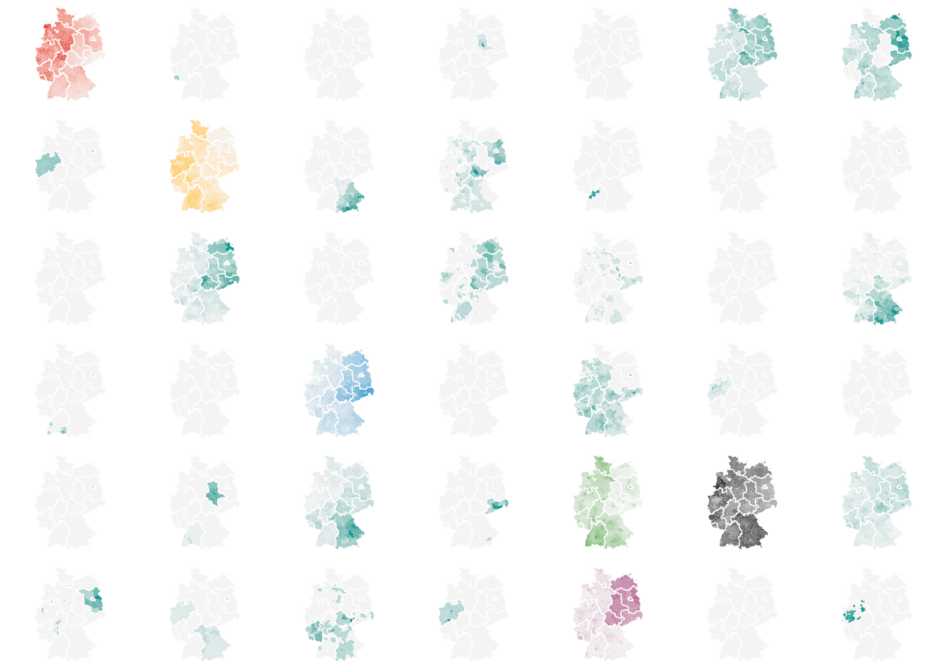 Small multiples for the German elections 2017