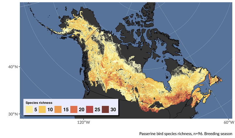 species richness in Canada