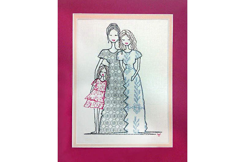 3 Generations free embroidery design