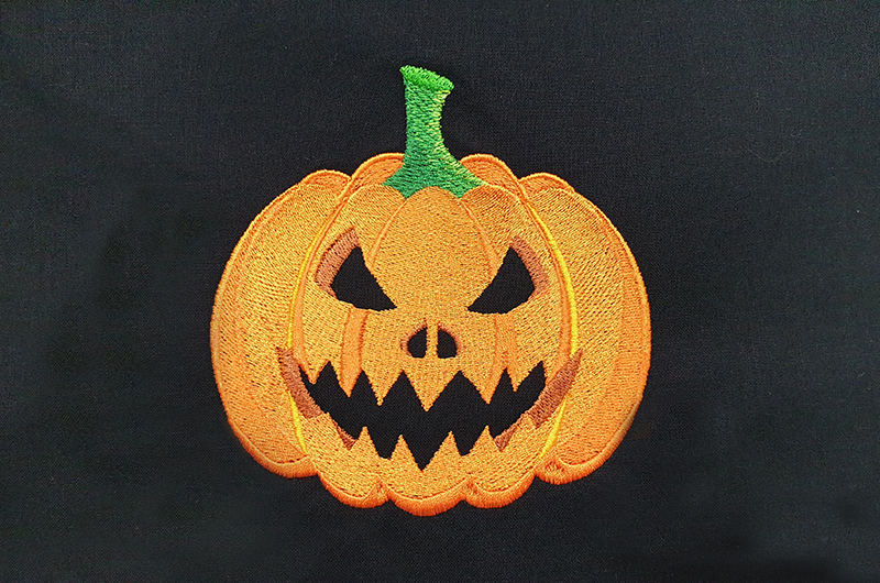 Jack-o'-Lantern free embroidery design