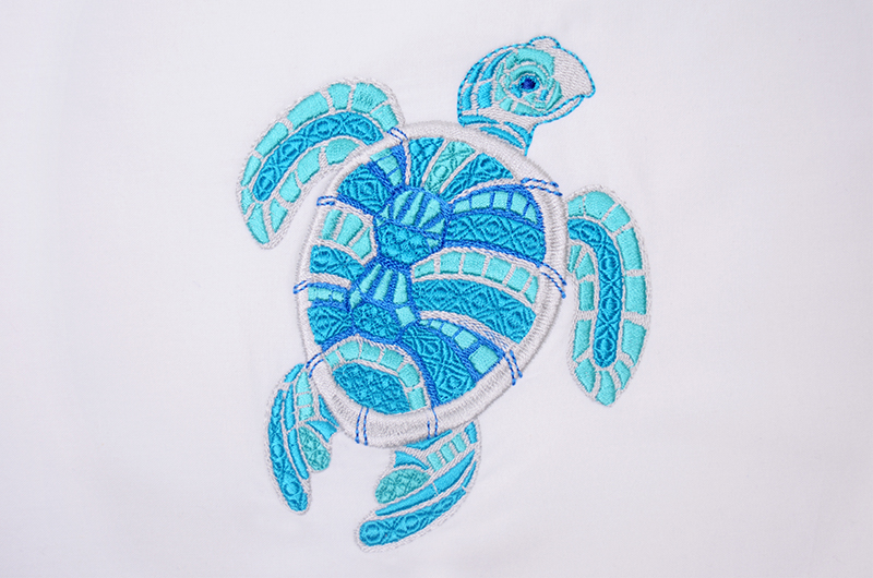 Silver Turtle free embroidery design