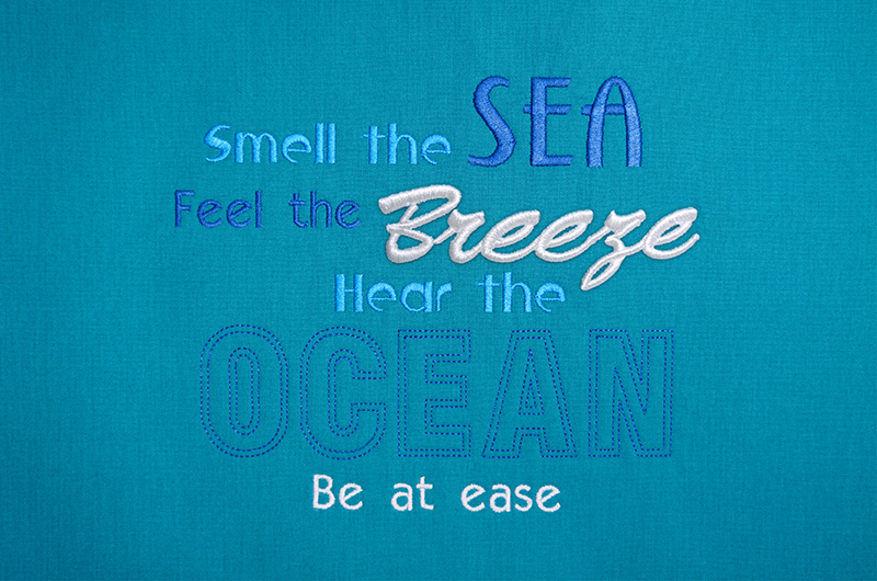 Beach Quote 2 free embroidery design