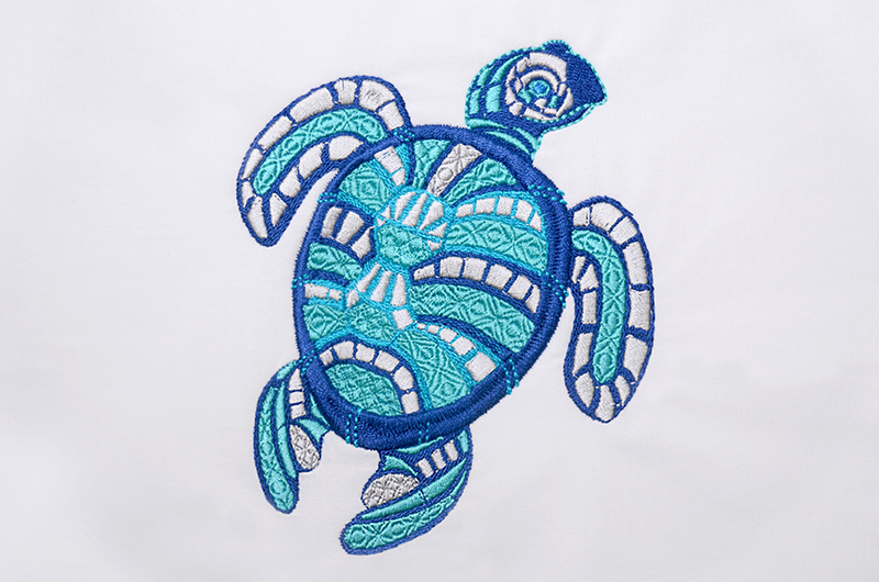 Blue Turtle 2 free embroidery design