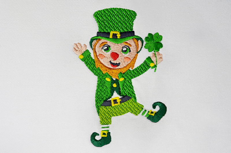 Leprechaun free embroidery design