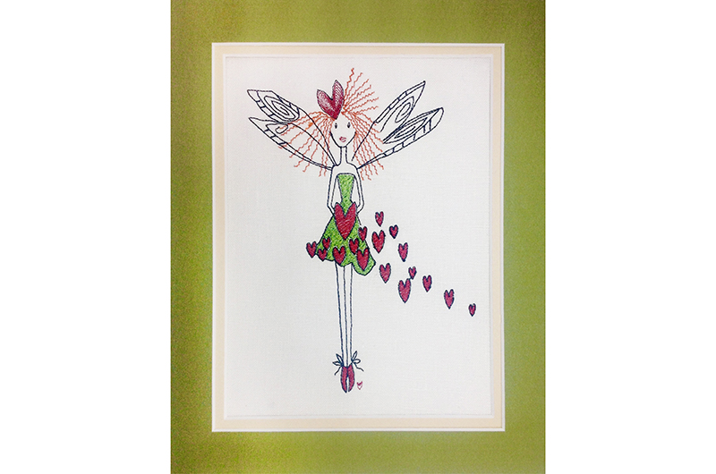 Heart Fairy free embroidery design