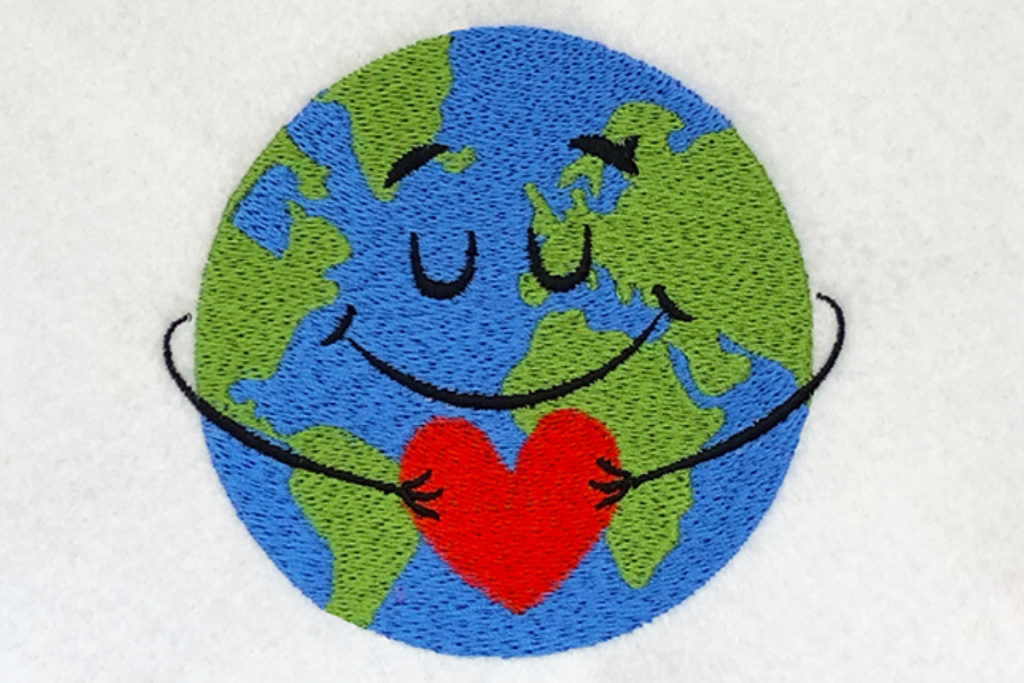 Earth Love Free Embroidery Design free embroidery design