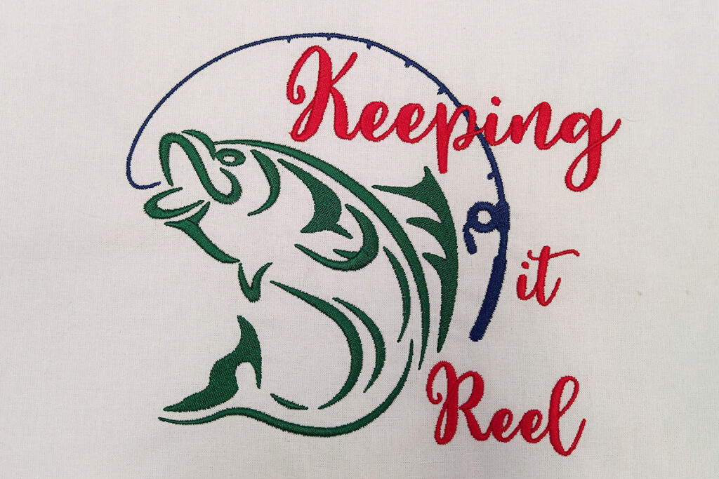 Keeping it Reel free embroidery design