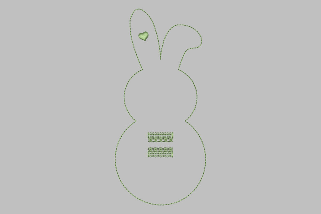Easter Bunny Cutlery Holder free embroidery design