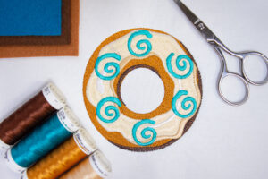 Donut Chocolate free embroidery design