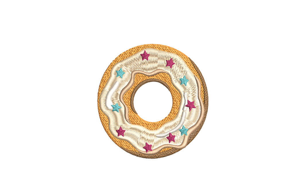 Donut Stars free embroidery design