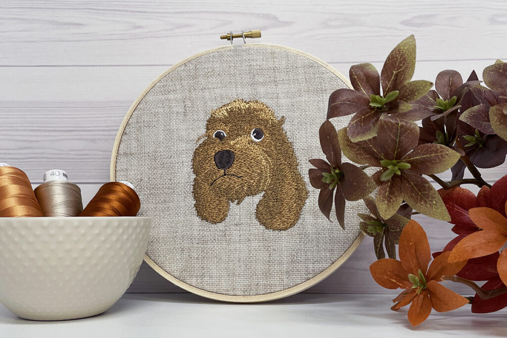 Furry Dog free embroidery design
