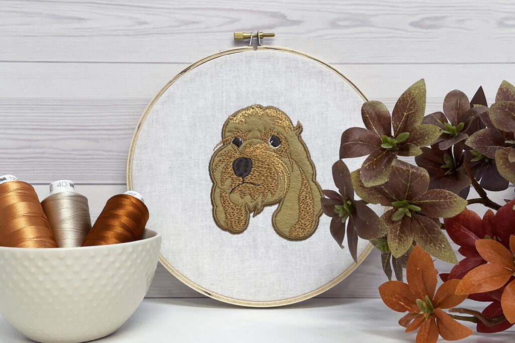 Appliqué Dog free embroidery design