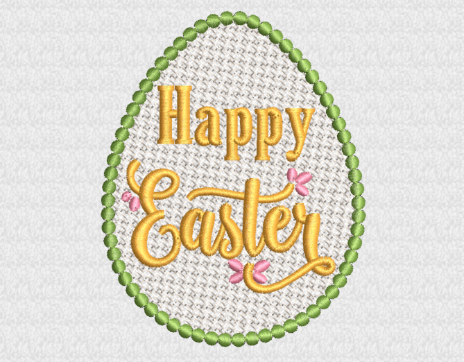 Easter Egg free embroidery design