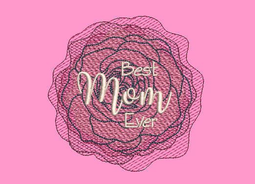 Best Mom Ever free embroidery design