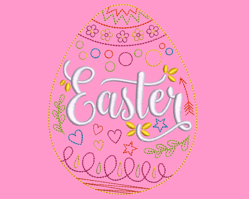 Easter Egg 2 free embroidery design