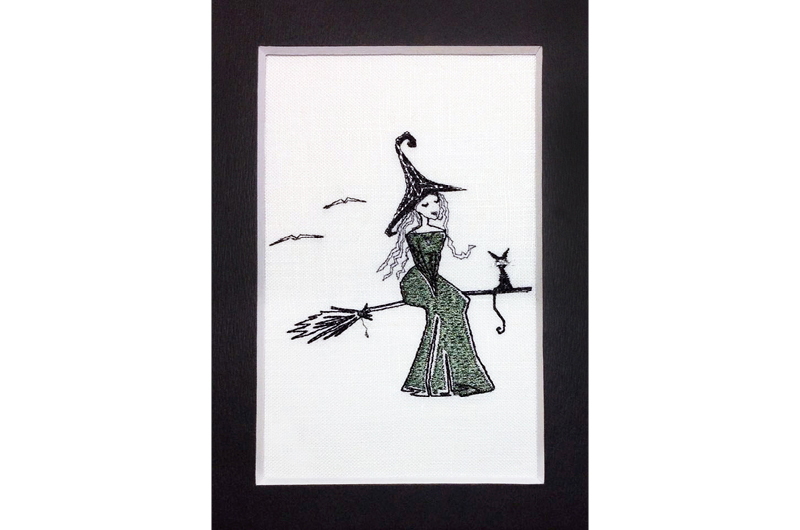 Halloween Witch free embroidery design