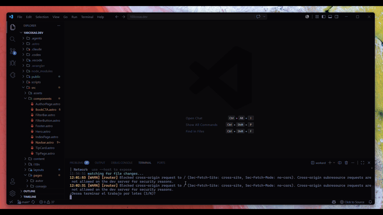 Click to Source demo: turning on the selector, clicking an element in the running app, and VS Code jumping to its source code