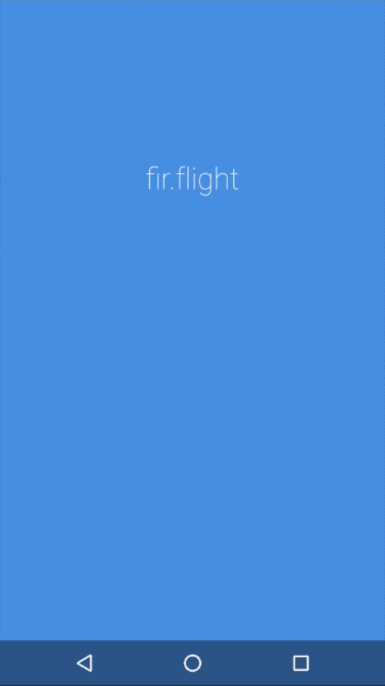 fir.flight demo gif