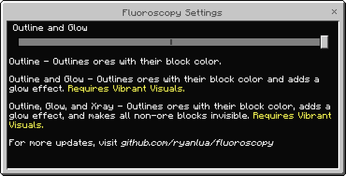 Fluoroscopy Settings