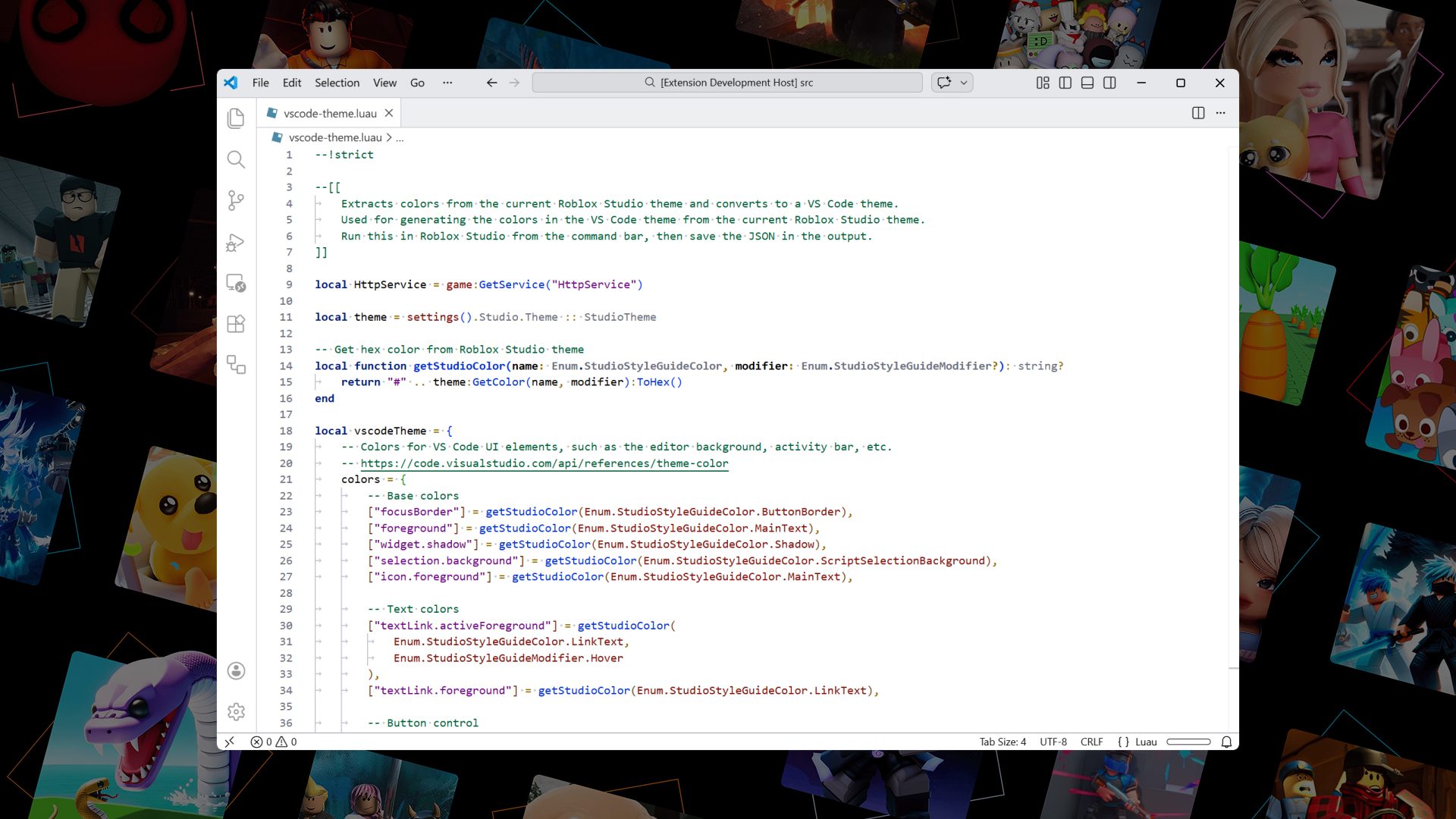 Roblox Studio Light Default theme