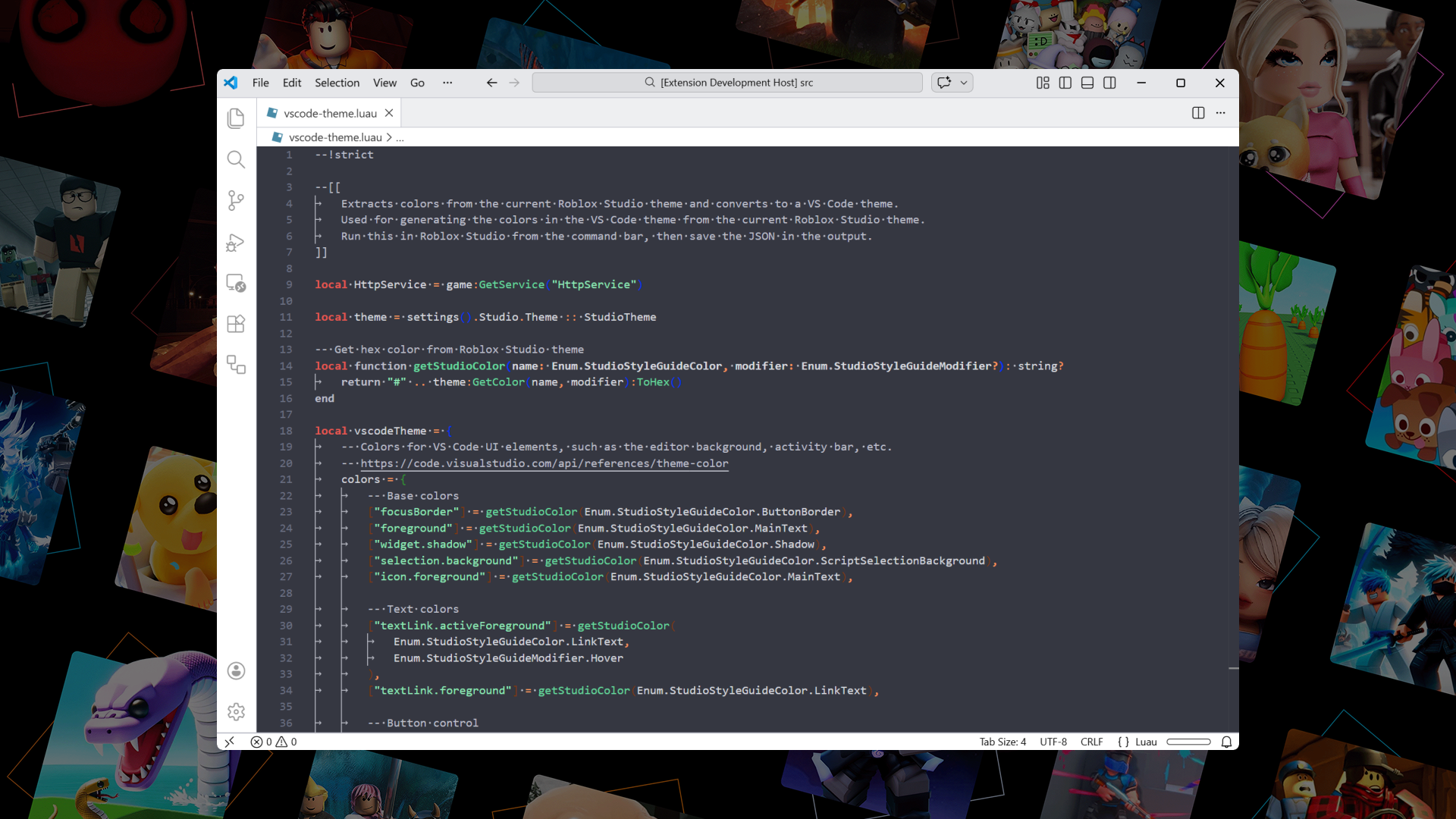Roblox Studio Light Extra 2 theme