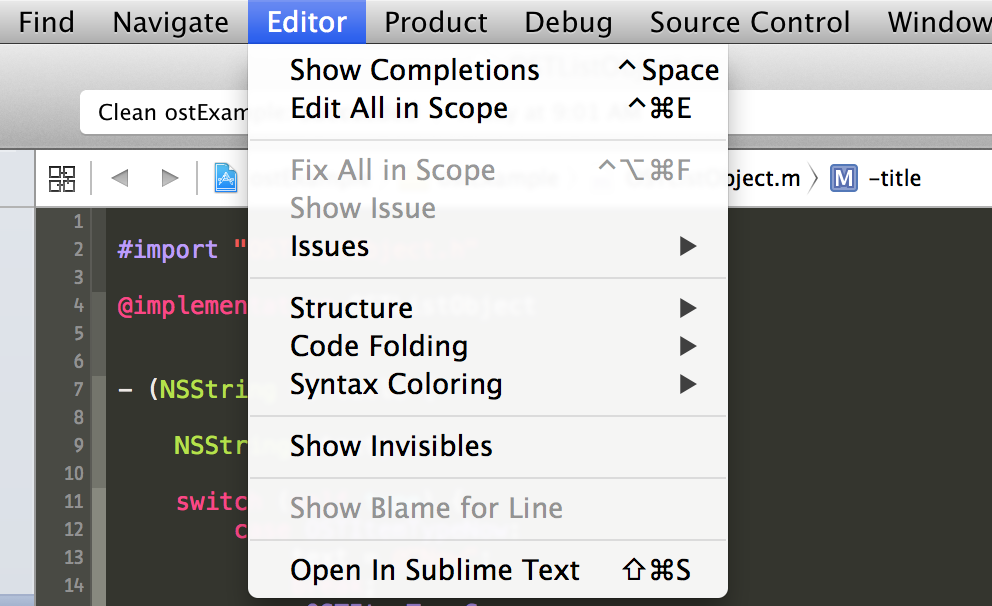 Open In Sublime Text Editor Menu