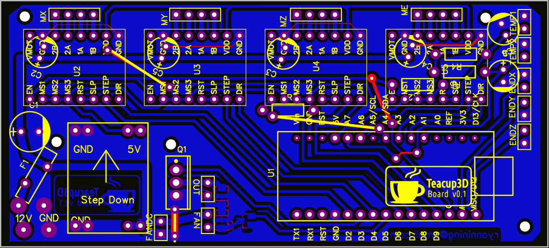 Teacup3D PCB