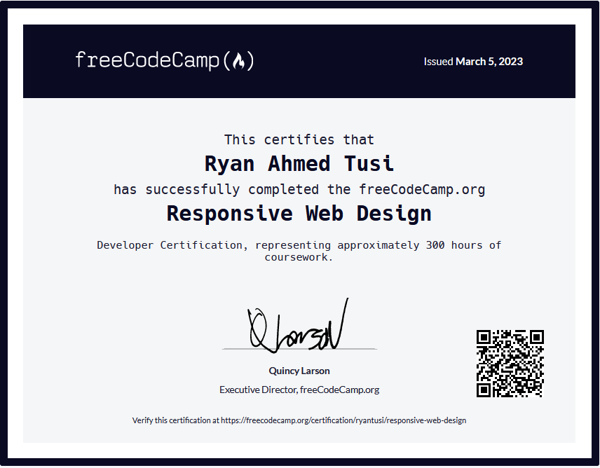 Responsive Web Design Certification