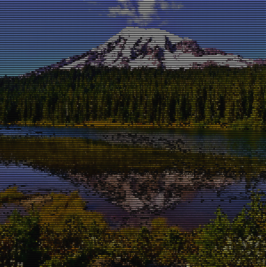 ASCII Mountain Image