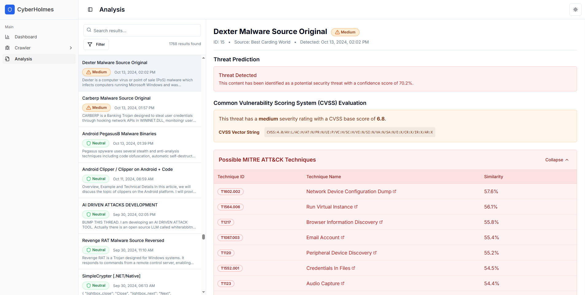 Threat Analysis 1