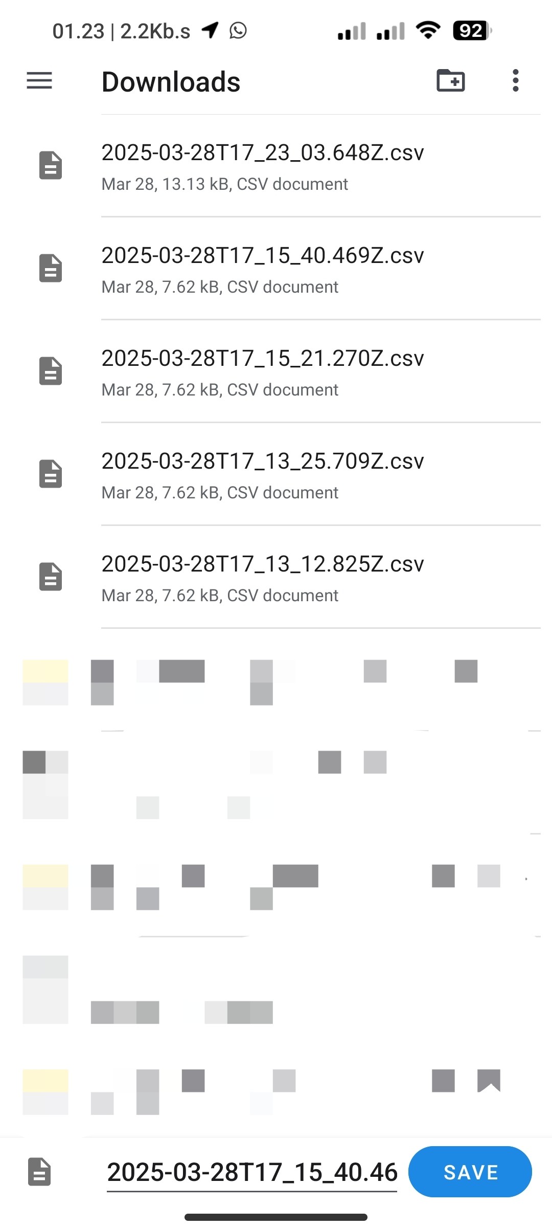 Save CSV on Android