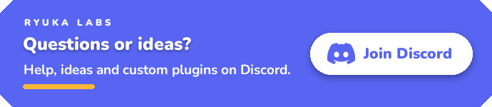Questions or ideas? Join the Discord