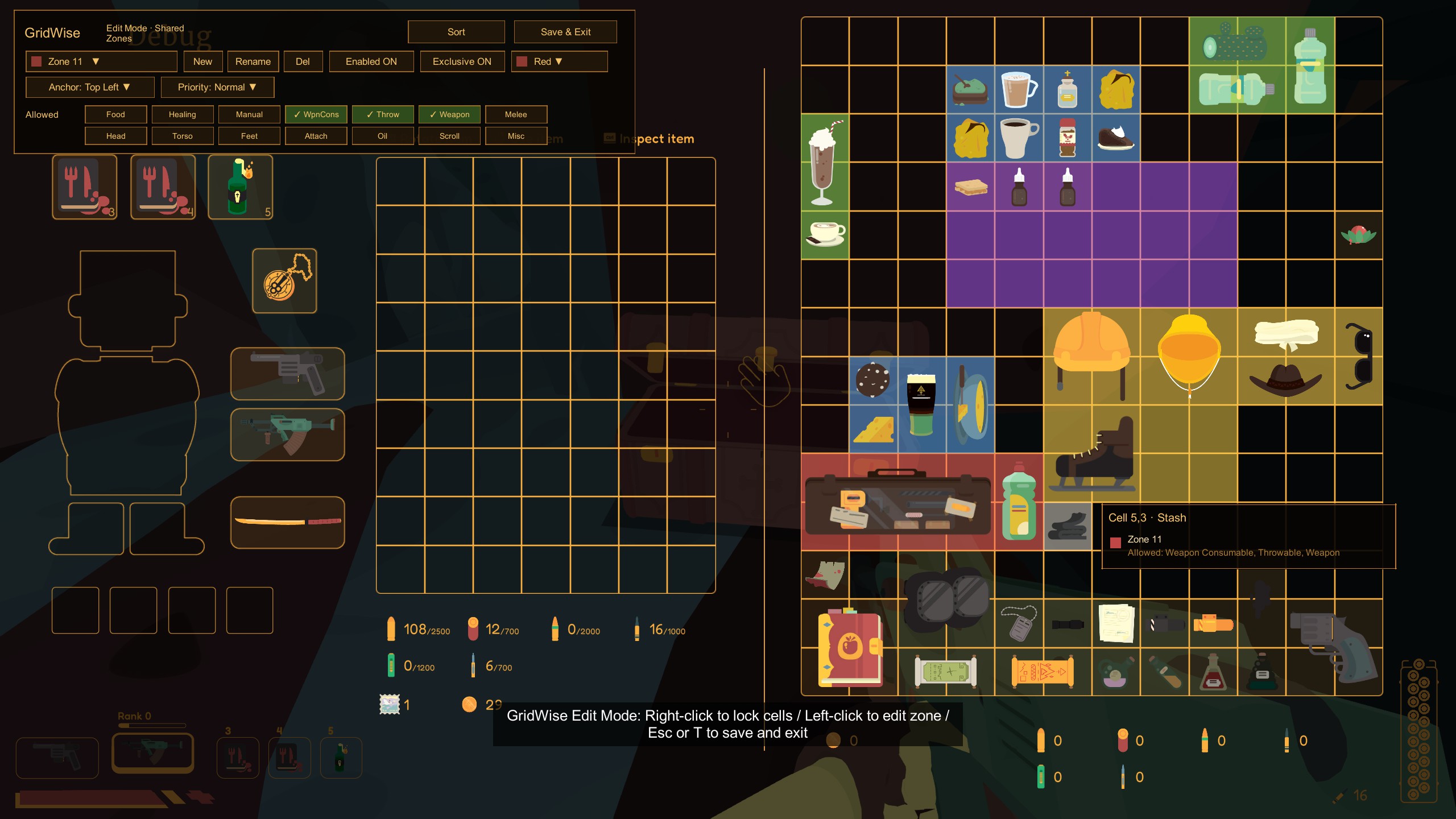 GridWise edit mode