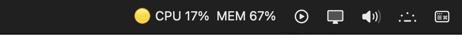 Menu bar indicator