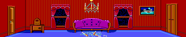 Original living-room background from Maniac Mansion