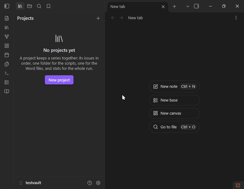 Creating a project from a folder of scripts, moving the Annual to the end, then adding issue #4
