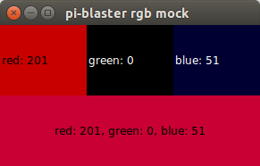 UI of pi-blaster-mock