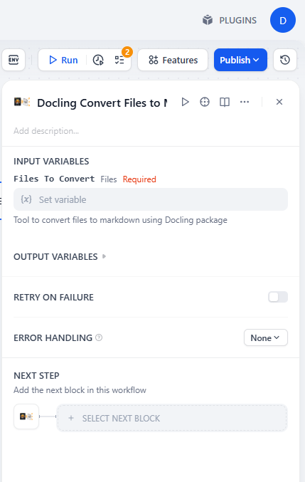 Tools Configuration