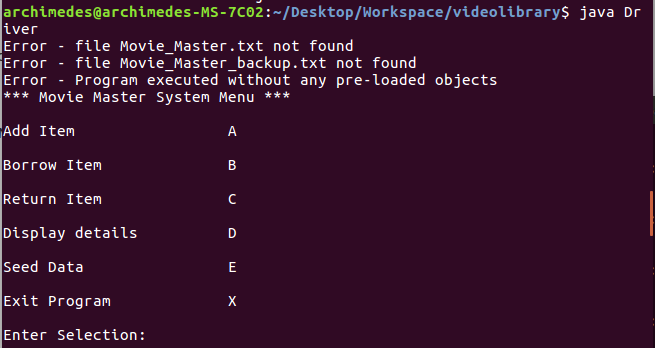 GitHub - s3664099/videolibrary: My second assignment for Programming ...